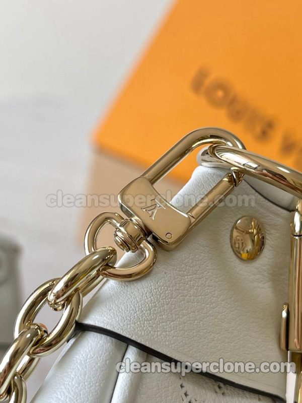 cowhide bag 1:1 Copy description and price white Louis Vuitton Crossbody women 5