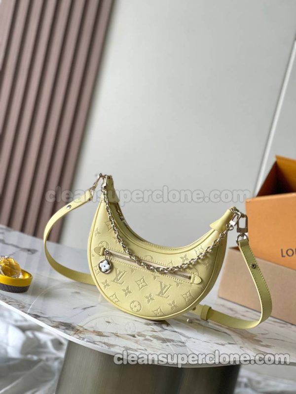 Louis Vuitton bag Super Clone picture and price yellow Shoulder Crossbody cowhide women