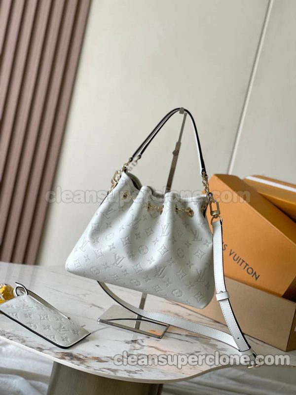 cowhide bag 1:1 Copy description and price white Louis Vuitton Shoulder Crossbody women 3