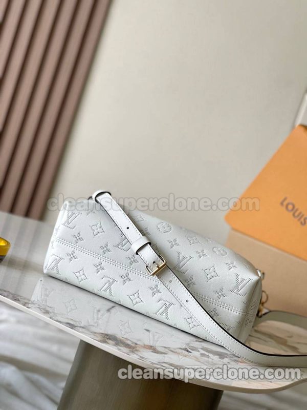 cowhide bag 1:1 Copy description and price white Louis Vuitton Shoulder Crossbody women 4