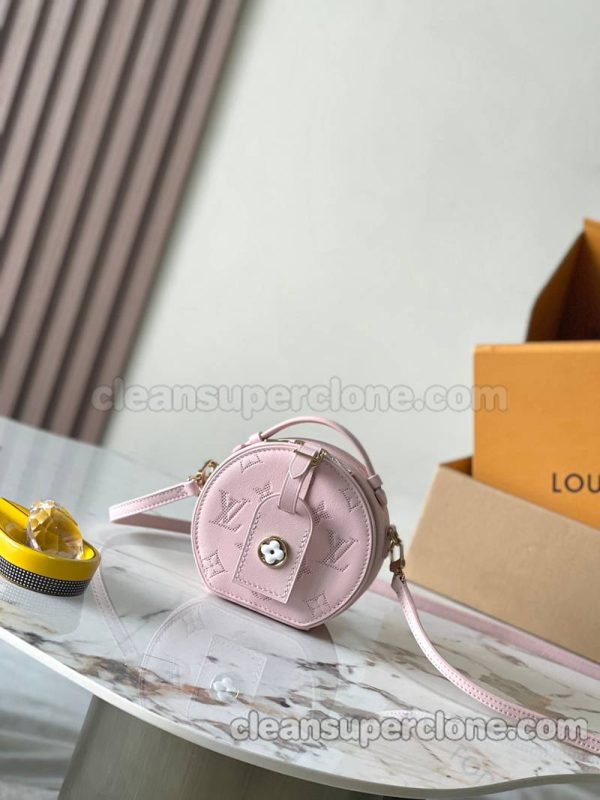 Louis Vuitton bag Super Clone picture and price Pink Shoulder Crossbody cowhide women