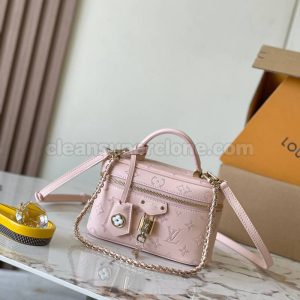 Handbag bag replica details and pricing Pink Louis Vuitton Shoulder Crossbody cowhide women