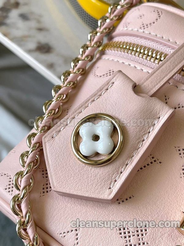 Handbag bag replica details and pricing Pink Louis Vuitton Shoulder Crossbody cowhide women 6