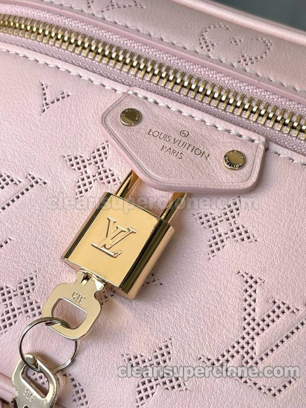 Handbag bag replica details and pricing Pink Louis Vuitton Shoulder Crossbody cowhide women 7