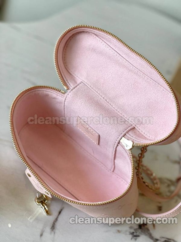 Handbag bag replica details and pricing Pink Louis Vuitton Shoulder Crossbody cowhide women 8