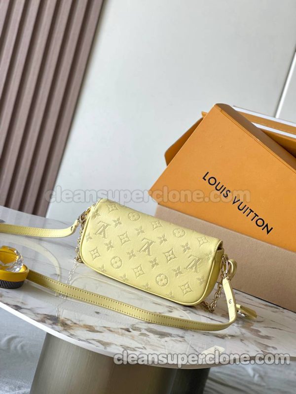 Shoulder bag replica details and pricing yellow Louis Vuitton Crossbody cowhide women 3