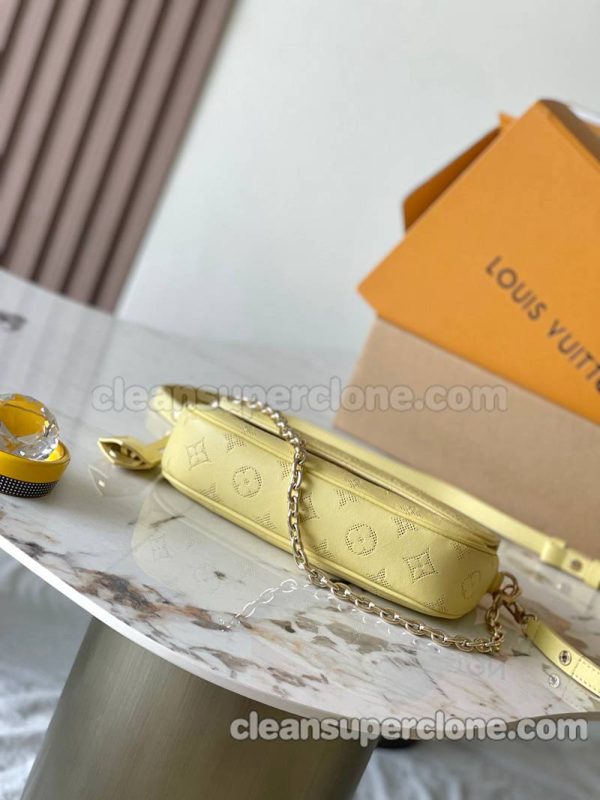 Shoulder bag replica details and pricing yellow Louis Vuitton Crossbody cowhide women 4