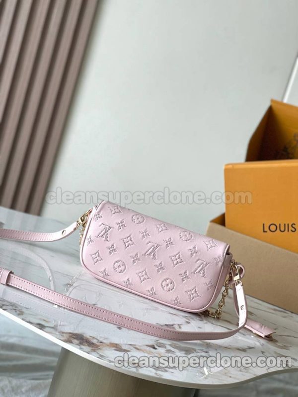 Louis Vuitton bag Super Clone picture and price Pink Shoulder Crossbody cowhide women 3