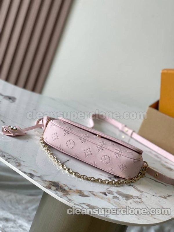 Louis Vuitton bag Super Clone picture and price Pink Shoulder Crossbody cowhide women 4