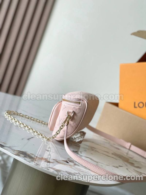 cowhide bag 1:1 Copy description and price Pink Louis Vuitton Shoulder Crossbody women 2