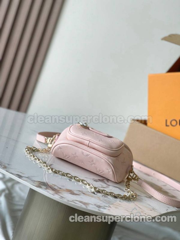 cowhide bag 1:1 Copy description and price Pink Louis Vuitton Shoulder Crossbody women 4