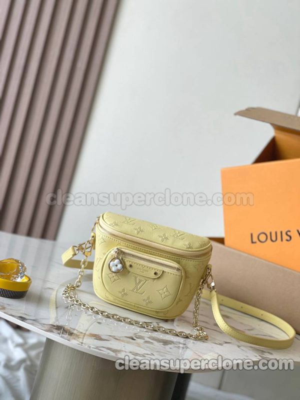 Louis Vuitton bag Super Clone picture and price Yellow Shoulder Crossbody cowhide women