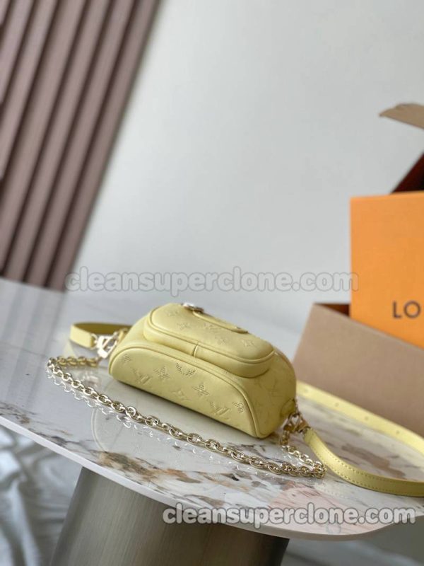 Louis Vuitton bag Super Clone picture and price Yellow Shoulder Crossbody cowhide women 4