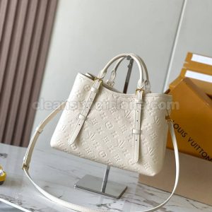 cowhide bag 1:1 Copy description and price White Louis Vuitton Shoulder Crossbody Handbag women