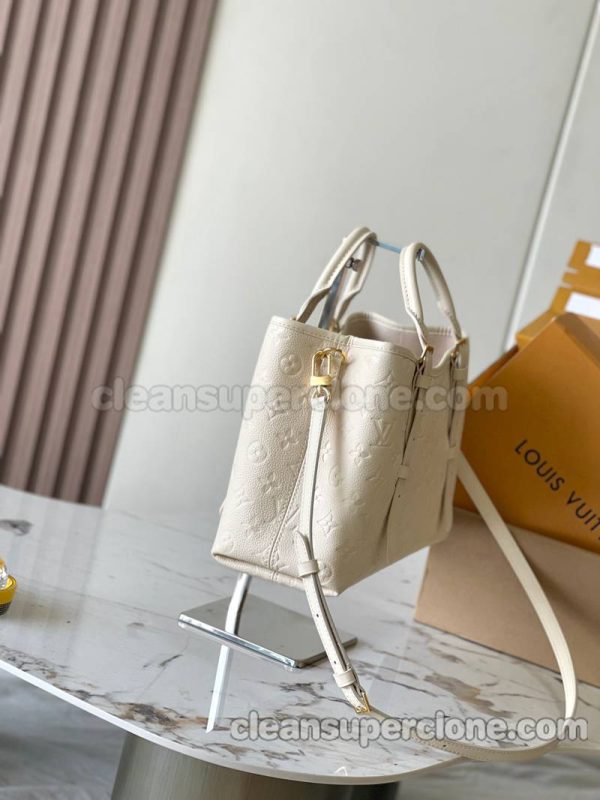 cowhide bag 1:1 Copy description and price White Louis Vuitton Shoulder Crossbody Handbag women 2