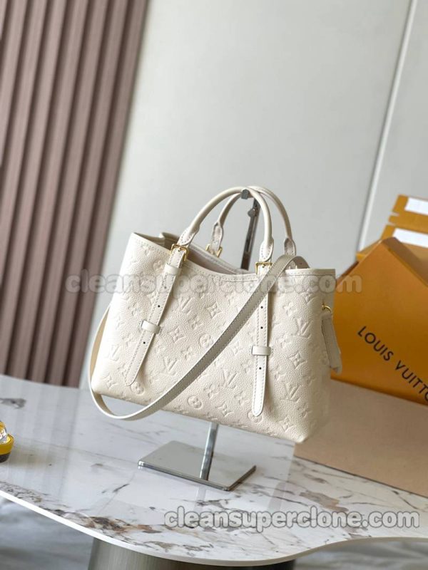 cowhide bag 1:1 Copy description and price White Louis Vuitton Shoulder Crossbody Handbag women 3