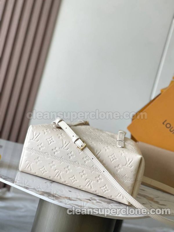 cowhide bag 1:1 Copy description and price White Louis Vuitton Shoulder Crossbody Handbag women 4