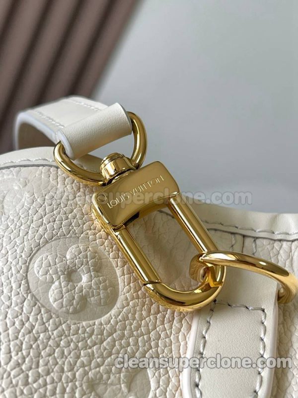 cowhide bag 1:1 Copy description and price White Louis Vuitton Shoulder Crossbody Handbag women 6