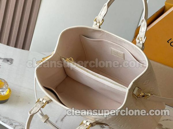 cowhide bag 1:1 Copy description and price White Louis Vuitton Shoulder Crossbody Handbag women 9