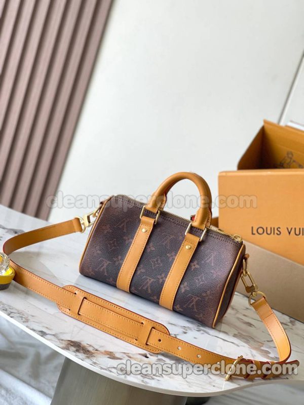 Crossbody bag replica details and pricing brown Louis Vuitton Shoulder Handbag cowhide women and men 3