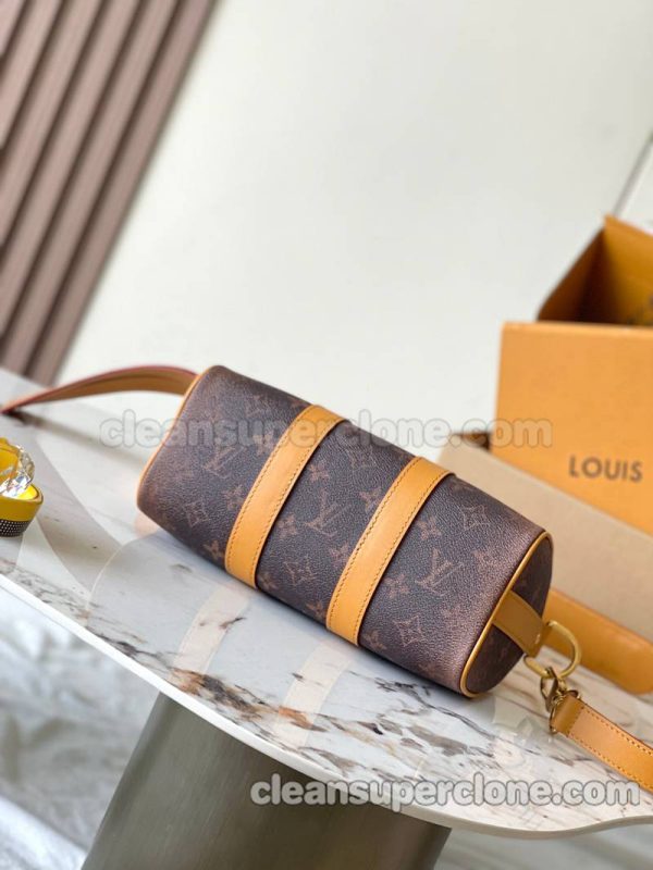 Crossbody bag replica details and pricing brown Louis Vuitton Shoulder Handbag cowhide women and men 4