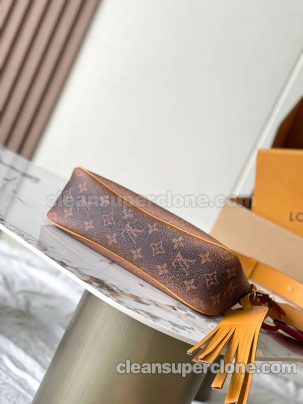 cowhide bag 1:1 Copy description and price brown Louis Vuitton Shoulder Crossbody women and men 4