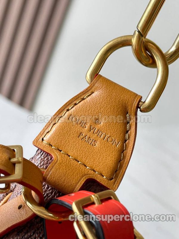 cowhide bag 1:1 Copy description and price brown Louis Vuitton Shoulder Crossbody women and men 5