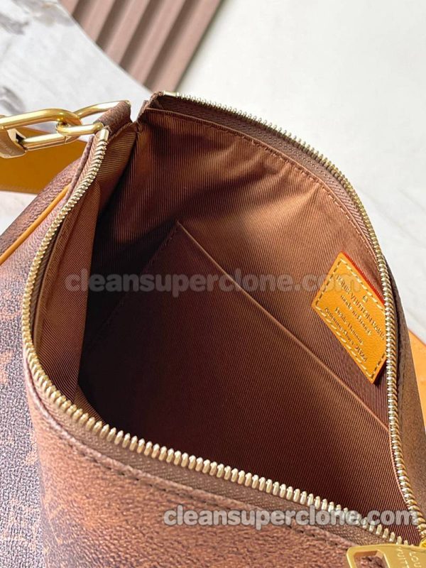 cowhide bag 1:1 Copy description and price brown Louis Vuitton Shoulder Crossbody women and men 8