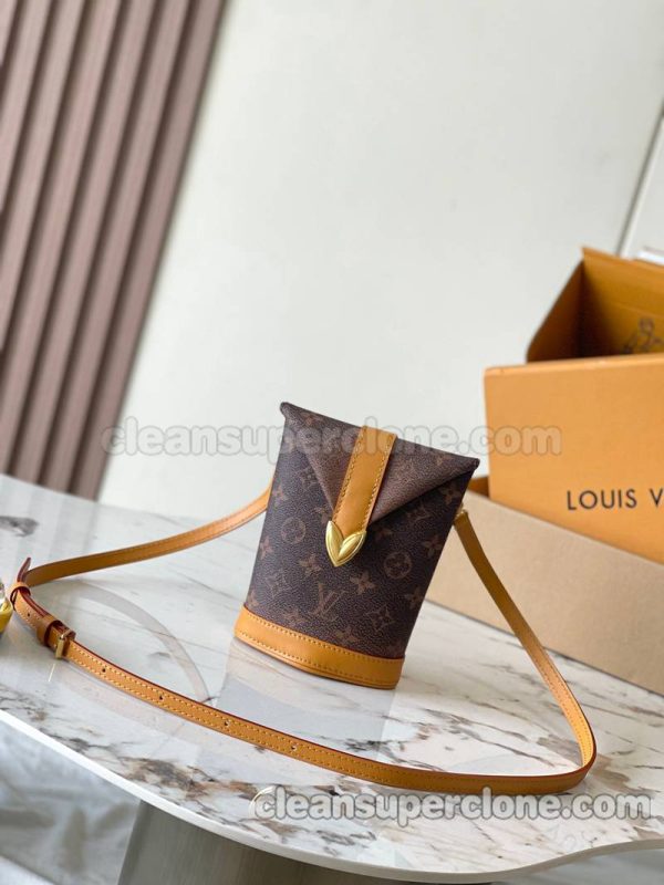 Louis Vuitton bag Super Clone picture and price brown Crossbody Shoulder cowhide women and men