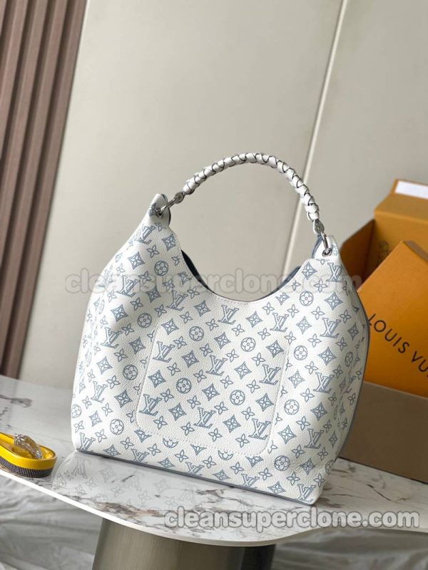 cowhide bag 1:1 Copy description and price white Louis Vuitton Shoulder women 3