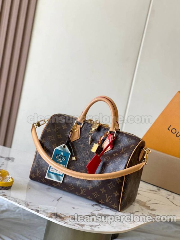 Handbag bag replica details and pricing brown Louis Vuitton Shoulder Crossbody cowhide women