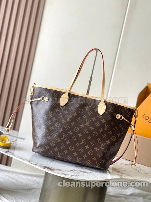 cowhide bag 1:1 Copy description and price rose red Louis Vuitton Handbag Shoulder women and men 3