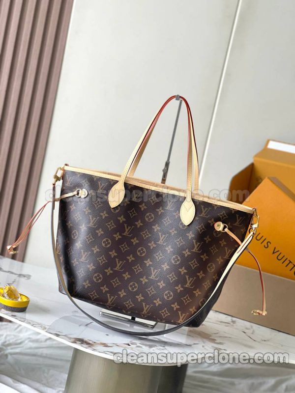 Louis Vuitton bag Super Clone picture and price brown Handbag Shoulder cowhide women and men 7