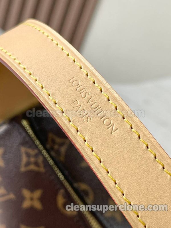 cowhide bag 1:1 Copy description and price brown Louis Vuitton Handbag Shoulder women and men 6