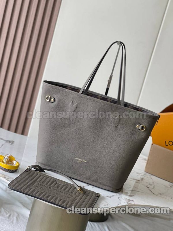 Handbag bag replica details and pricing Elephant Grey Louis Vuitton Shoulder cowhide women and men