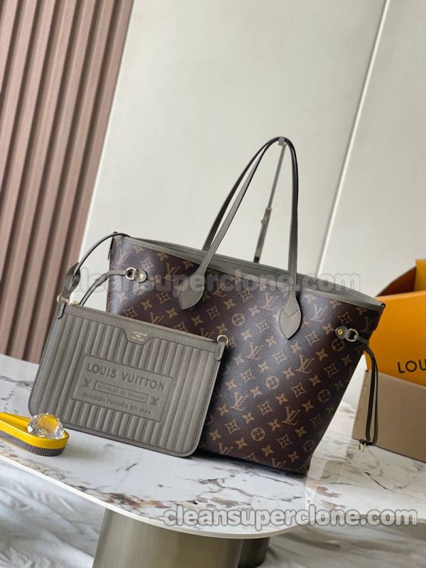 Handbag bag replica details and pricing Elephant Grey Louis Vuitton Shoulder cowhide women and men 2