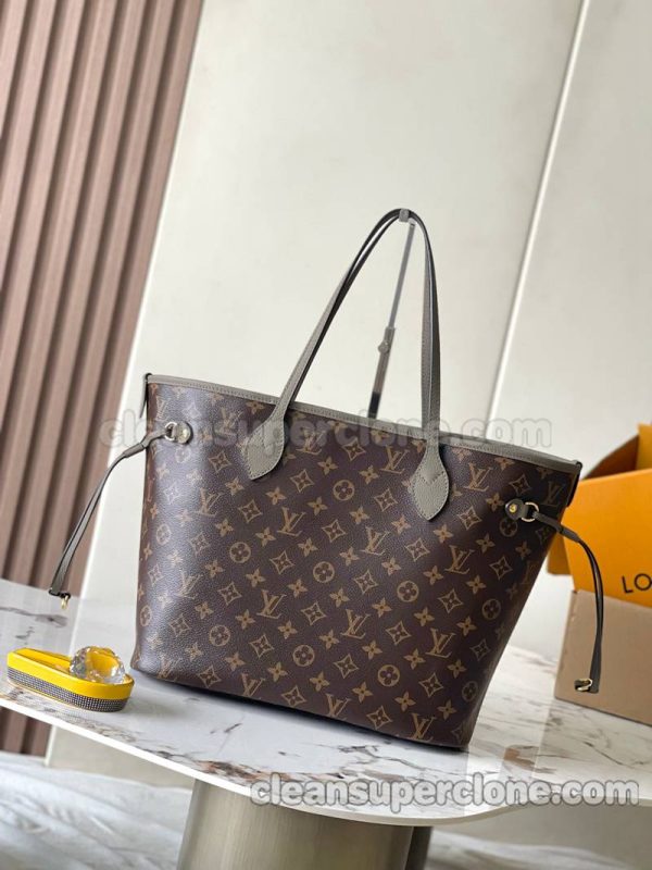 Handbag bag replica details and pricing Elephant Grey Louis Vuitton Shoulder cowhide women and men 4