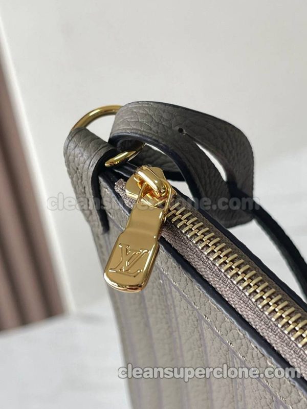 Handbag bag replica details and pricing Elephant Grey Louis Vuitton Shoulder cowhide women and men 8