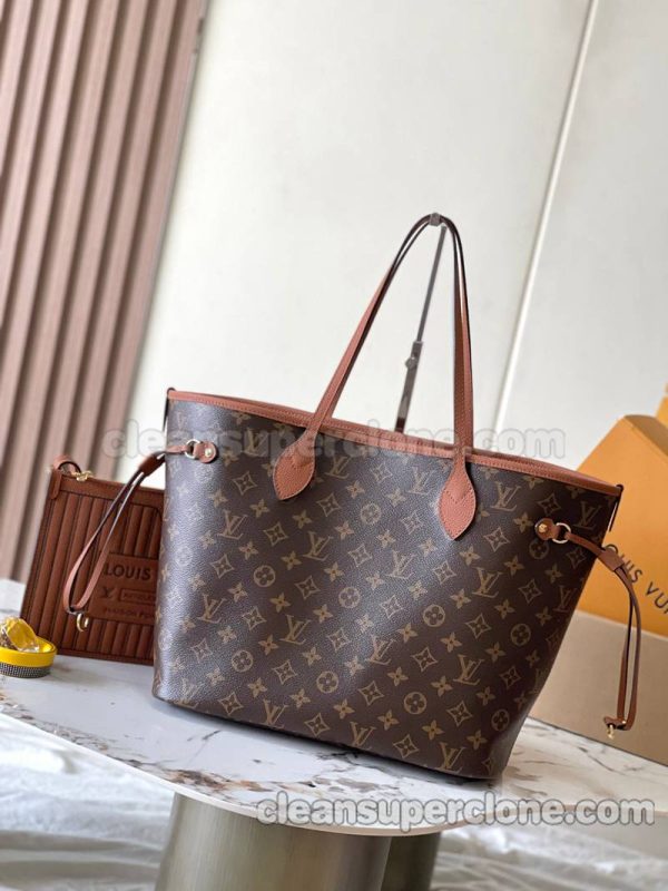 Louis Vuitton bag Super Clone picture and price Brown Handbag Shoulder cowhide women and men