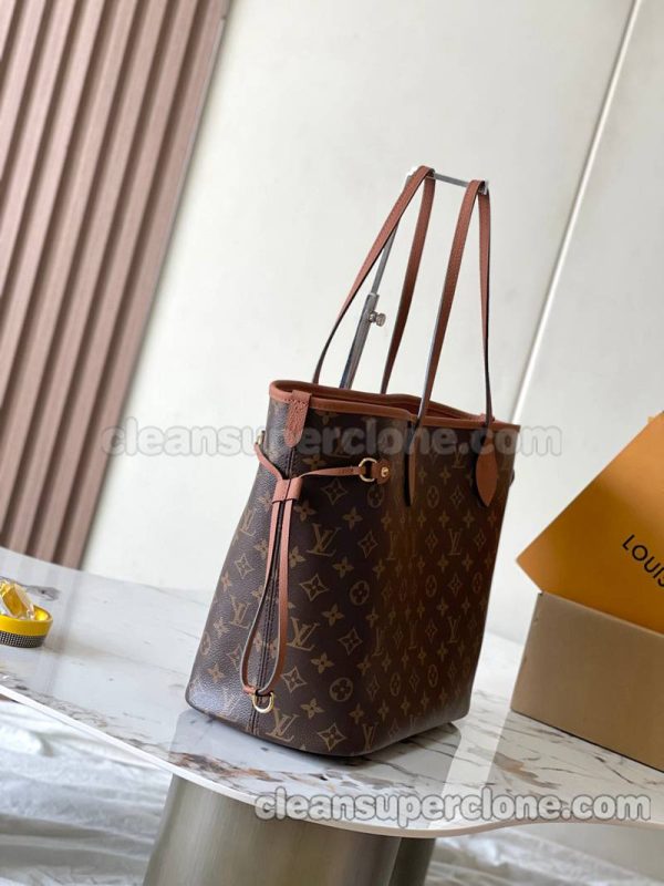 Louis Vuitton bag Super Clone picture and price Brown Handbag Shoulder cowhide women and men 2