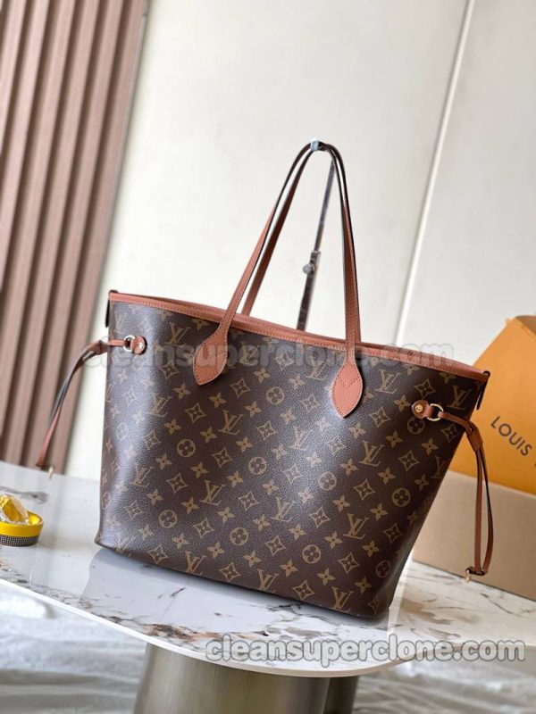 Louis Vuitton bag Super Clone picture and price Brown Handbag Shoulder cowhide women and men 3