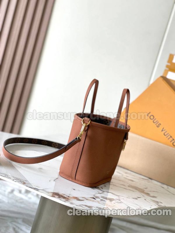 Handbag bag replica details and pricing Brown Louis Vuitton Shoulder cowhide women 3