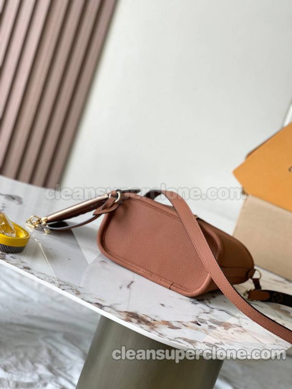 Handbag bag replica details and pricing Brown Louis Vuitton Shoulder cowhide women 5