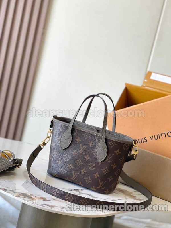 Handbag bag replica details and pricing Elephant Grey Louis Vuitton Shoulder cowhide women 2