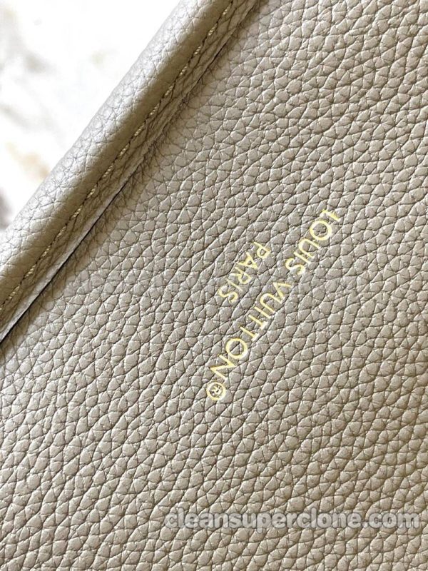 Handbag bag replica details and pricing Elephant Grey Louis Vuitton Shoulder cowhide women 6