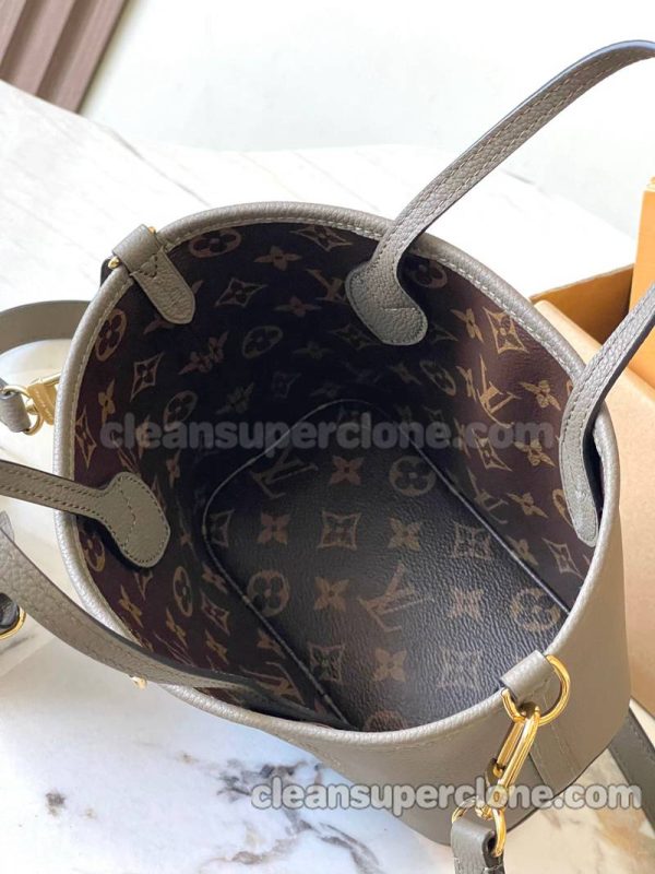 Handbag bag replica details and pricing Elephant Grey Louis Vuitton Shoulder cowhide women 9