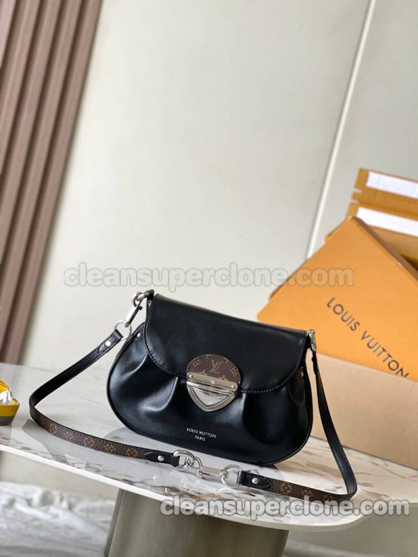 Louis Vuitton bag Super Clone picture and price Black Shoulder Crossbody cowhide women