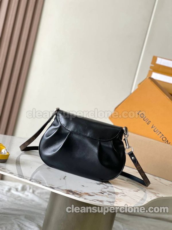 Louis Vuitton bag Super Clone picture and price Black Shoulder Crossbody cowhide women 3