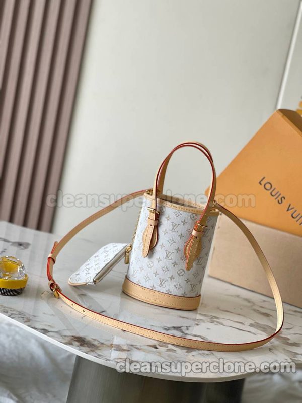 cowhide bag 1:1 Copy description and price White Louis Vuitton Handbag Crossbody women