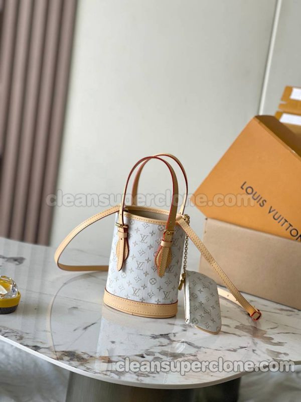 cowhide bag 1:1 Copy description and price White Louis Vuitton Handbag Crossbody women 3